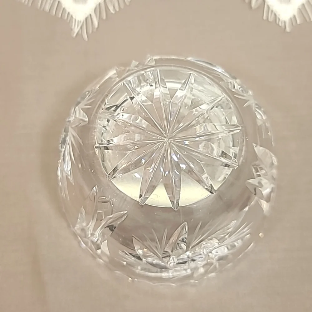Vintage Pinwheel with star Crystal Cream and Sugar Set